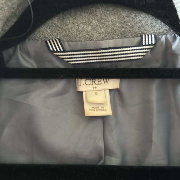 J.Crew Wool-Blend Gray Pea Coat - Picture 6 of 7